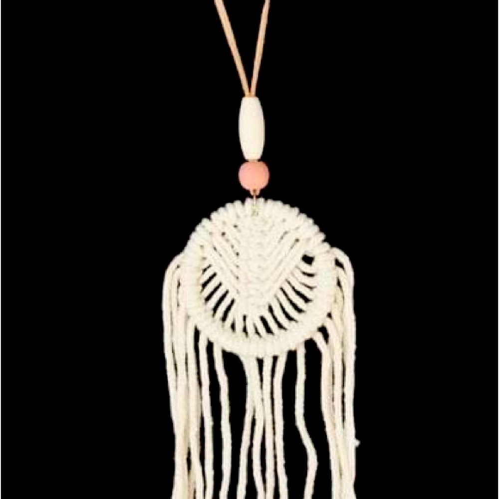 Desert Dreamscape Macramé necklace with complimentary earrings